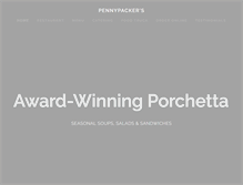 Tablet Screenshot of pennypackersfinefoods.com